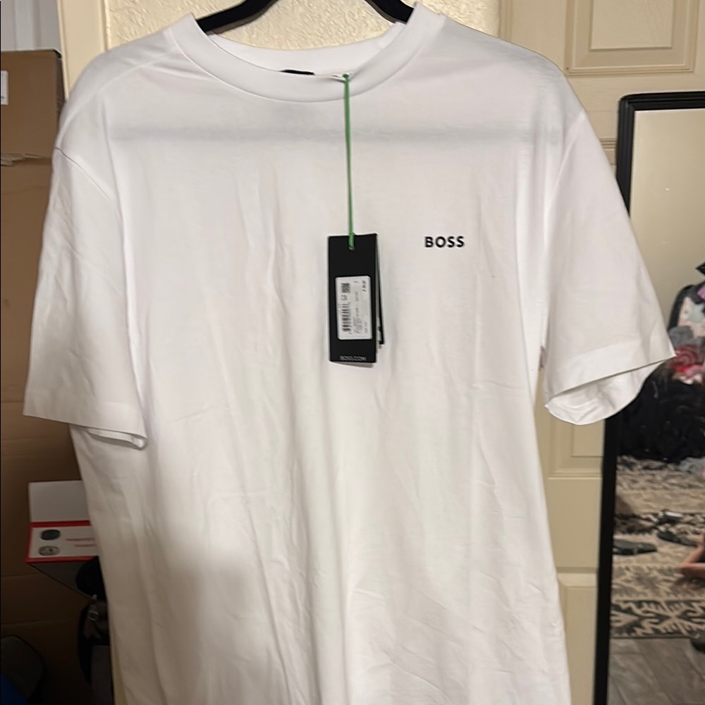 Boss White Short Sleeve Tee
